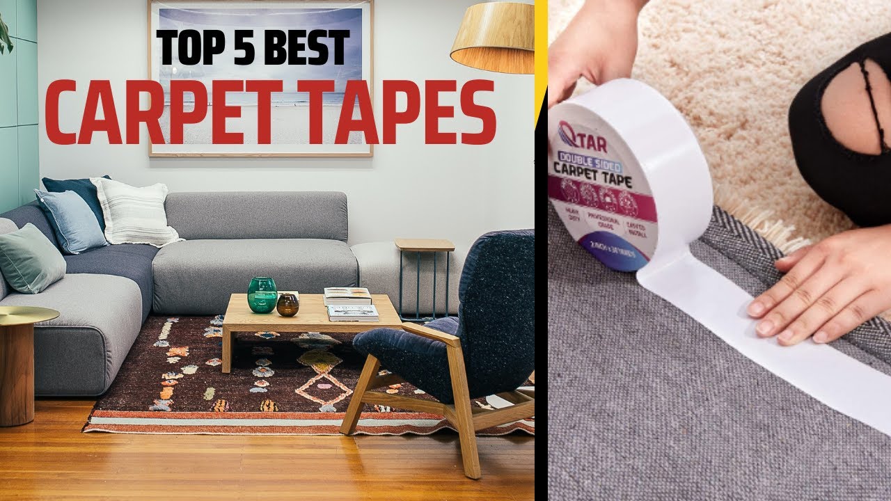 Double Sided Carpet Tape Heavy Duty for Area Rugs, Tile Floors Rug Gripper  Tape with Strong