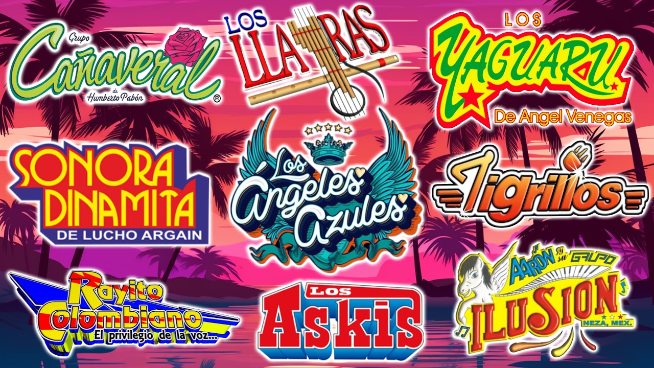 LOS ÁNGELES AZULES, CAÑAVERAL, SONORA DINAMITA, YAGUARU, ASKIS - CUMBIAS PARA BAILAR TODA LA NOCHE