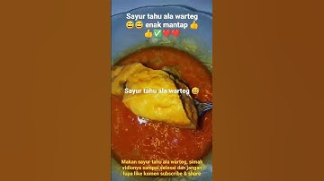 Thumbnail of sayur tahu ala warteg#shorts#sayurtahu #warteg #makanan #masakan #masakanrumahan #makananenak
