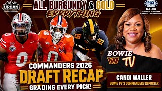 Commanders 2026 Draft Recap 🔥 Grading Every Pick w/ Candi Waller