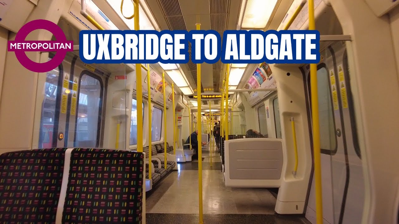 Uxbridge To Aldgate - First Person Journey -  (Metropolitan Line) FULL JOURNEY