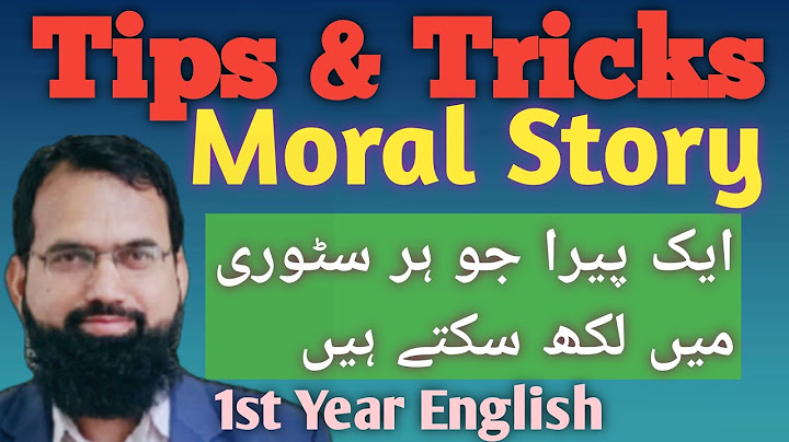 How to write a moral story | Inter 1st year English | Tips & Tricks |  Introductory | paragraph