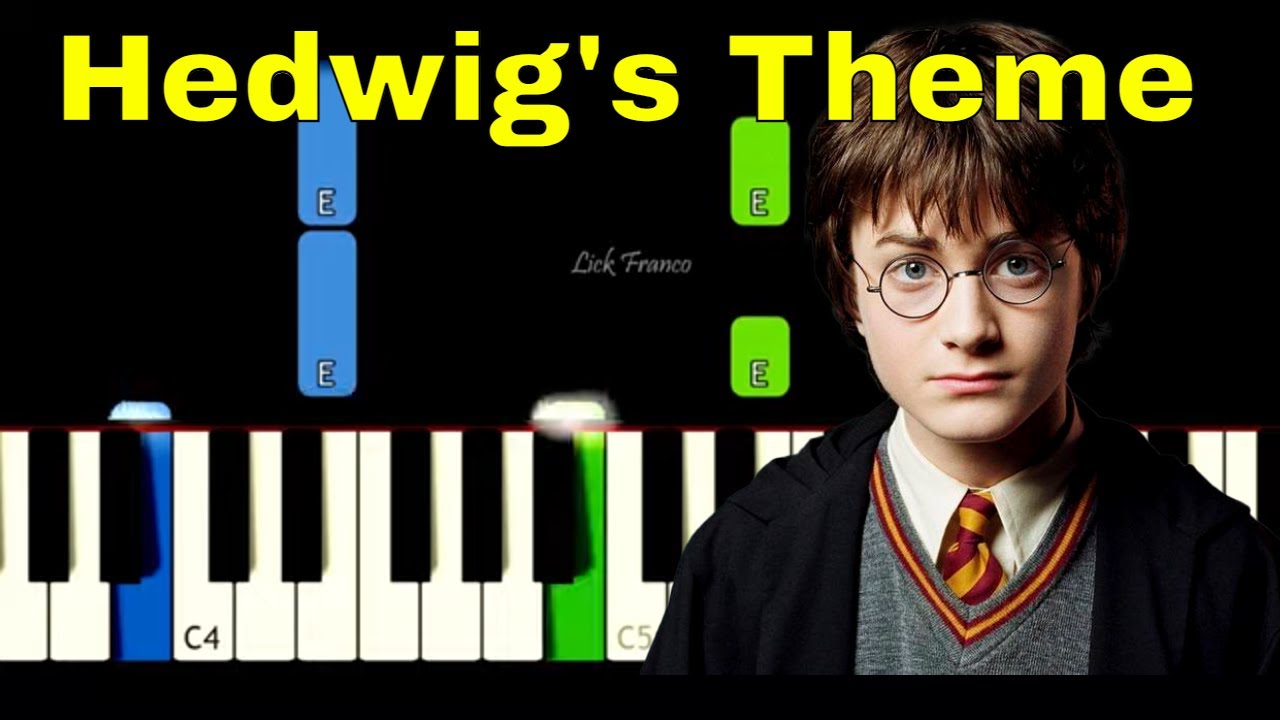 Harry Potter Theme - Hedwig's - EASY Piano Tutorial - YouTube