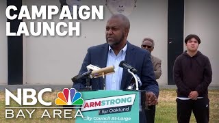 Former Oakland police chief LeRonne Armstrong kicks off campaign for City Council