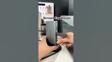 My laptop had 2 ports. 🙃Then I found the Lention 10-in-1 docking —Plugged in once#lention #tech