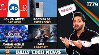 Jio-Airtel-Vi India Bad News,BGMI 2.0😍,POCO F4 First Look,Avatar Mobile Game,Elon Musk Twitter