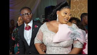 See The Beautiful Moment Ayo Adesanya And Her Son Dance In Majestically At Her Birthday Party.