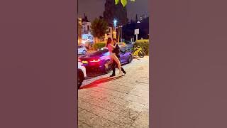 Batman @EXIAN_MOTO and his woman supercar prank. #c8 #car #corvette #funny #foryou #ferrari