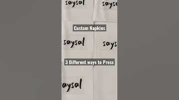 Custom Napkins #heatpress #cricutprojects #shortsfeed #howtomake