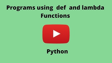 Programs using both deffunction and lambdafunction |largest,square number|let