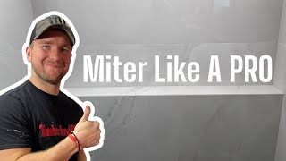 How to MITER Tile. Including EPOXY!