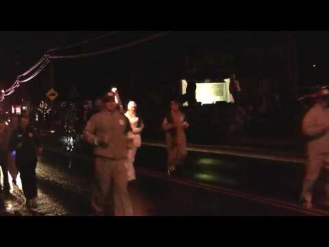 Olympic Torch run in Bridgewater, NS