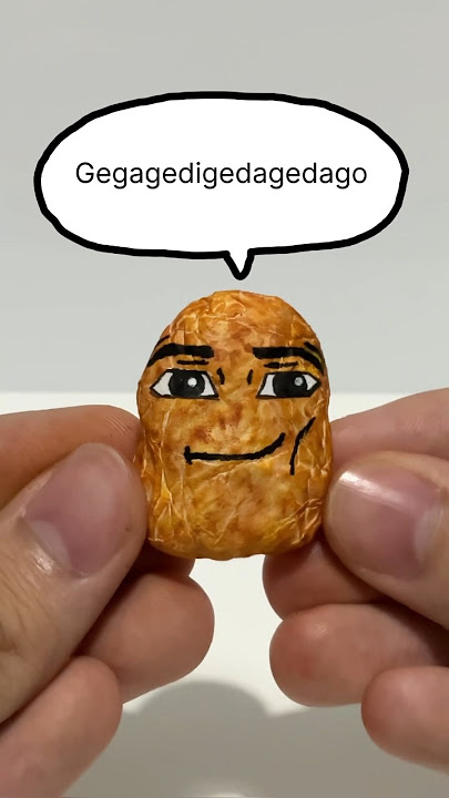 I Made Gegagedigedagedago Nugget Meme with Paper 🐔 #nugget #gegagedigedagedago #nuggetmeme #paper