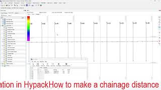 chainage distance in Hypack Software