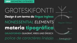 URW Geometric Extended® Font Gallery