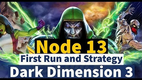 Dark Dimension 3: Node 13 - First Run Attempt | DD3 Playthrough | Marvel Strike Force - Free to Play