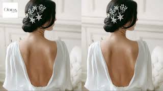 Wedding Hair Accessories | TISHA Ivory & Silver Flower Pins for Romantic Bridal Hairstyles screenshot 5