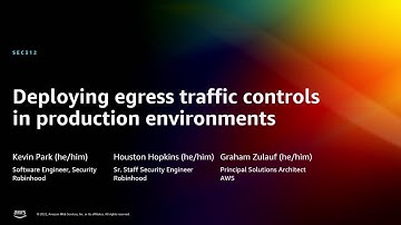 AWS re:Invent 2022 - Deploying egress traffic controls in production environments (SEC312)