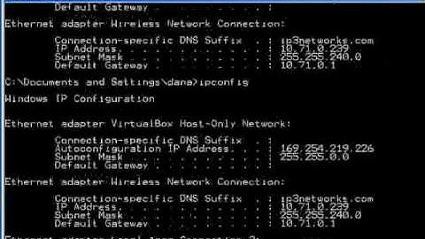 How do I find my ip address?