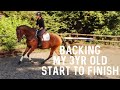 BACKING MY 3YR OLD START TO FINISH | HACKETT EQUINE VLOG