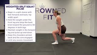 Weighted Split Squat Pulse