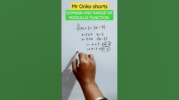 Domain and Range of a modulus function🥰🔥🎯 #domainandrange #modulusfunction #maths #mathshorts #viral