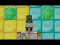 One day in the life of Little Zombie and Iron Golem in Minecraft