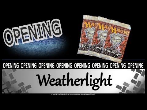 Vintage-Opening mit MTGBlackSet Teil 1 von 4 / Weatherlight / Mtg / Magic / Deutsch