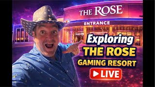 Exploring The Rose Gaming Resort LIVE! 🎰 Is This Place Worth It?!