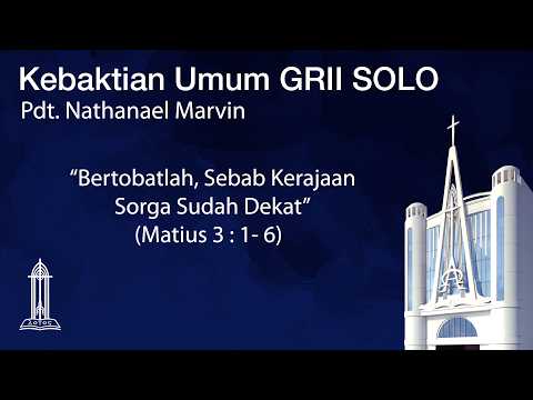 Khotbah Minggu KU1 @GRIISolo 19 April 2026 Pdt. Nathanael Marvin