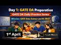 Day 1 GATE DA Preparation | GATE DA Daily Practice Series | Mission GATE Data Science and AI 2027
