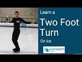 How to do a Two Foot Turn Both Ways on Ice! Skating Tutorial by Ice Coach Online!