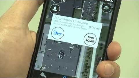 Uconnect Vehicle Finder App