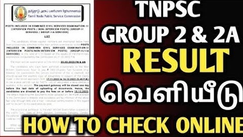 TNPSC Group 2 Prelims Result 2025 | Cut Off Marks, Merit List