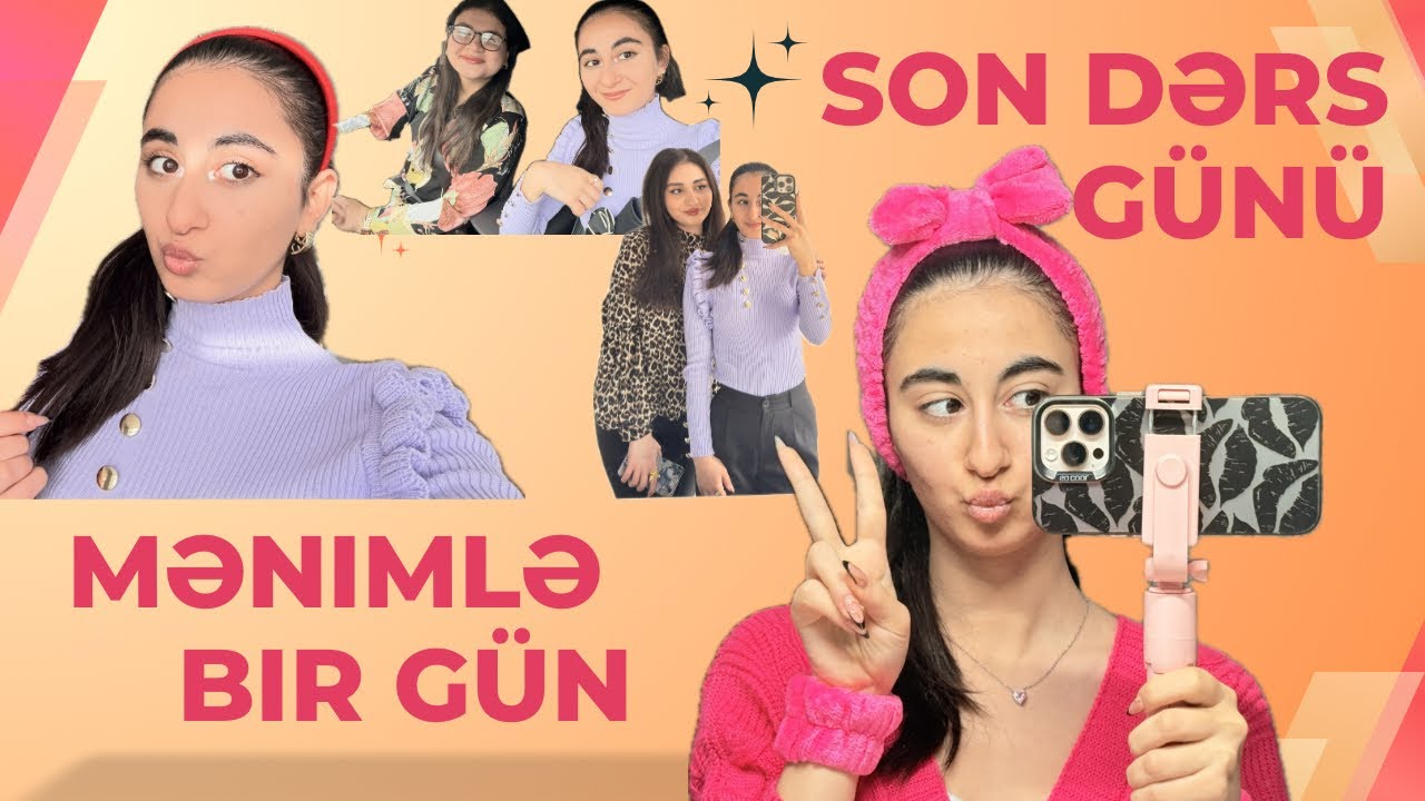 Mənimlə bir gün VLOG 🎀| #vlog 