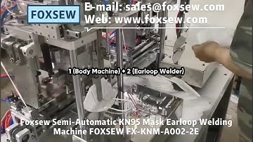 Semi-Automatic Folding Type KN95 Mask Earloop Welding Machine