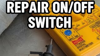 Cutting machine on off switch repair #repairing #onoff #diy #machine #invation