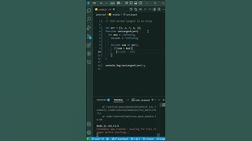 JS Challenge!Find the 2nd largest number in an array using JavaScript.#javascript #codingchallenge