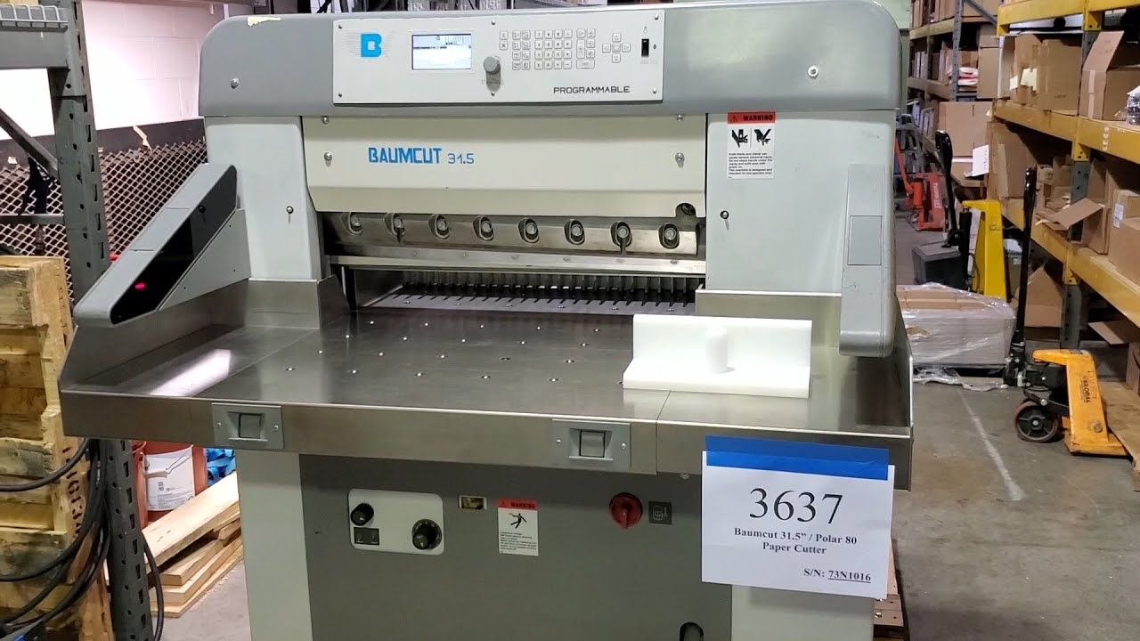2003 Baumcut 31.5" [aka Polar 80] Paper Cutter with Air Table - Inventory 