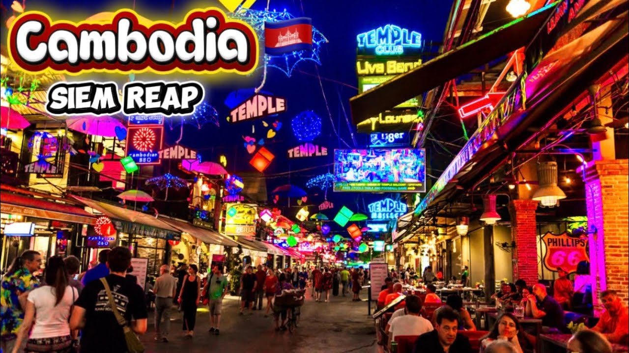 Cambodia 🇰🇭 Travel Siem Reap Night Market and Pub Street Day 1 | Travel With Sky 
