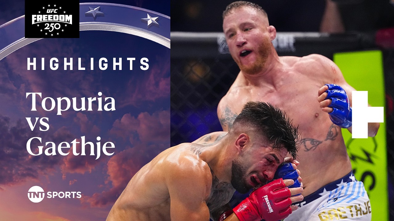 WHITE HOUSE CLASSIC! 🏆 | Ilia Topuria vs. Justin Gaethje | #UFCFreedom250 Highlights
