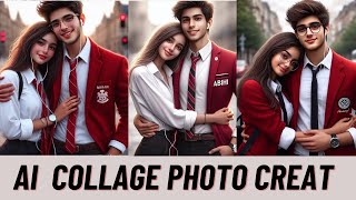 College couple Ai photo Create || Bing 3D image creator || Animation Copula photo Bnaye