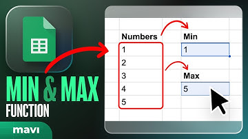 How To Return The SMALLEST (Min) and BIGGEST (Max) Value From a Range (Google Sheets Tutorial)