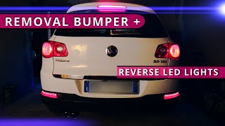 Rear bumper removal + reverse led lights || VW Tiguan