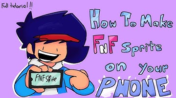 how to make fnf sprite on your phone!!!!! / full tutorial
