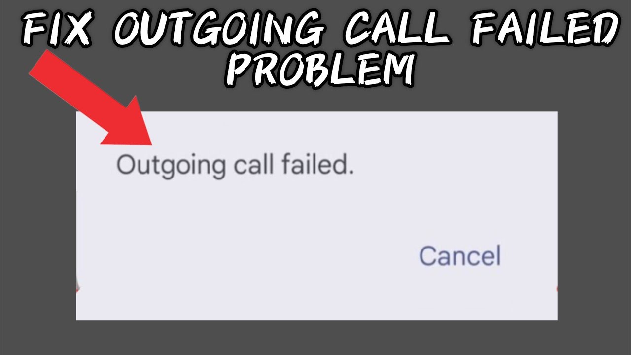 Fix "Outgoing Call Failed" Problem|| TECH SOLUTIONS BAR