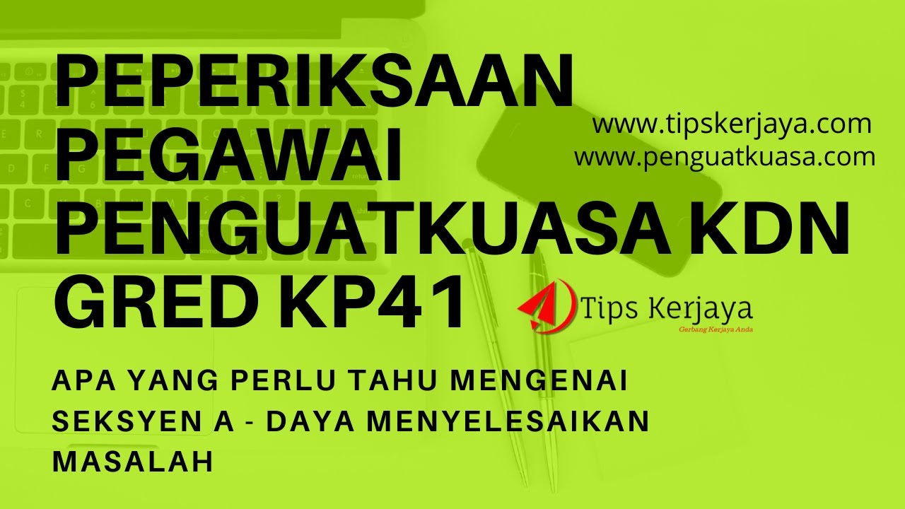 Contoh Soalan Daya Menyelesaikan Masalah Peperiksaan Pegawai Penguatkuasa KDN Gred KP41