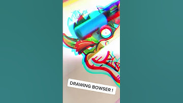 Drawing Bowser, But in 4 Different Styles Pt.3 (#shorts)