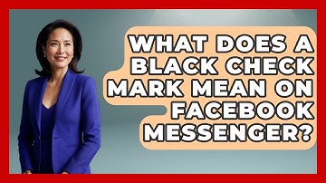 What Does a Black Check Mark Mean on Facebook Messenger? - Everyday-Networking