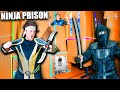 NINJA Box Fort Prison Escape! Escaping The Cardboard Prison Challenge